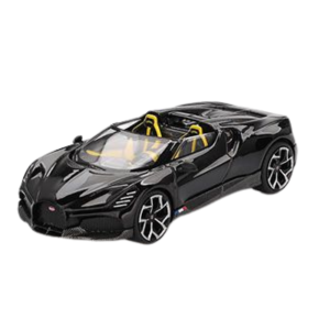 Mini GT Bugatti W16 Mistral Black 1:64 | Hypercar Coleccionable Limited Edition
