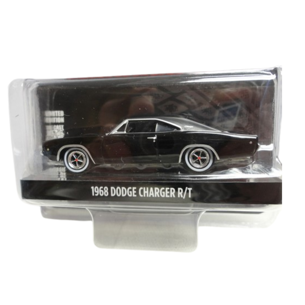 dodge1968-2 1968 Dodge Charger R/T Black 1:64 | Hobby Exclusive Coleccionable Muscle Car - Imagen 3
