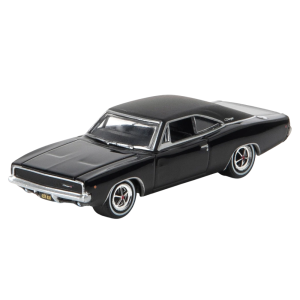 1968 Dodge Charger R/T Black 1:64 | Hobby Exclusive Coleccionable Muscle Car