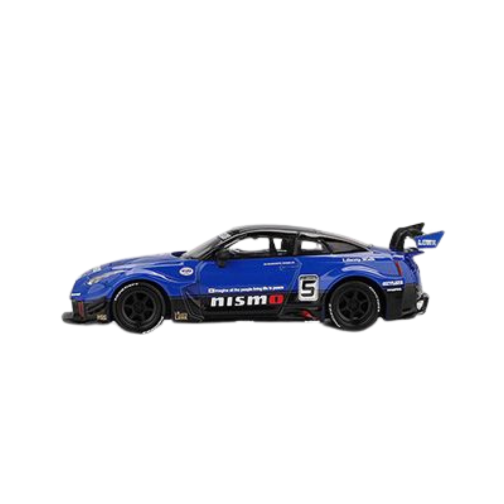 nissan35-1 Mini GT LB-Silhouette WORKS GT Nissan 35GT-RR Ver.2 Blue 1:64 | Mijo Exclusives - Imagen 2