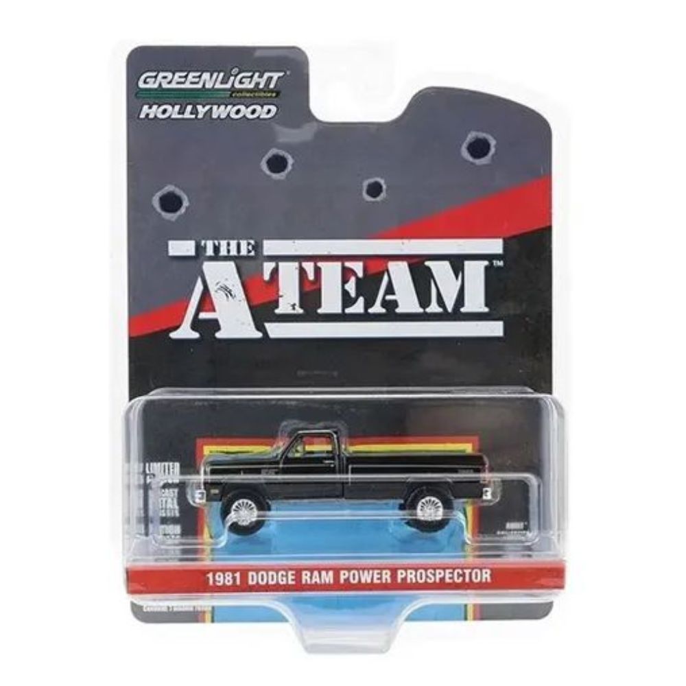 1981 dodge ram power prospector negra a team 1:64 greenlight 1981 dodge ram power prospector negra a team 1:64 greenlight