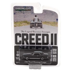 1967 ford mustang coupe creed ii 1:64 greenlight
