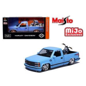 1993 chevrolet 454ss & harley nightster 1:24 maisto