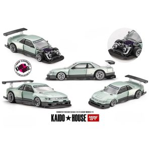 kaido house x mini gt nissan silvia s13 r sea foam green 1:64