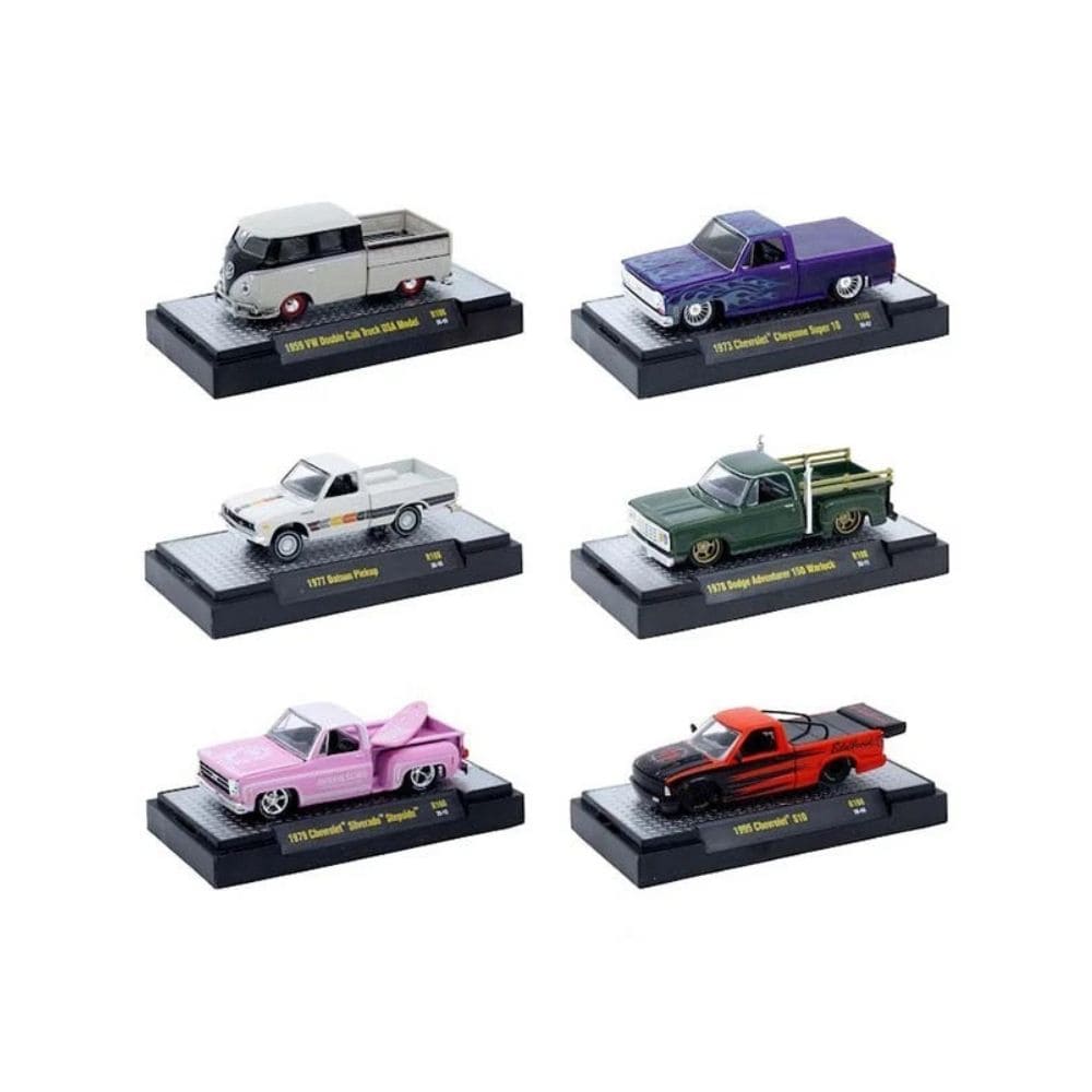 m2 machines 1:64 auto thentics release 108 assortment – set de 6 piezas m2 machines 1:64 auto thentics release 108 assortment – set de 6 piezas