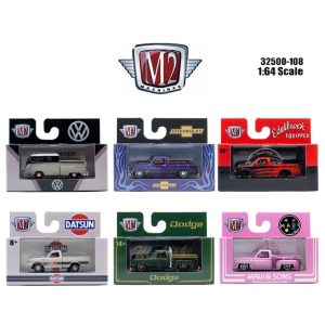 m2 machines 1:64 auto thentics release 108 assortment – set de 6 piezas