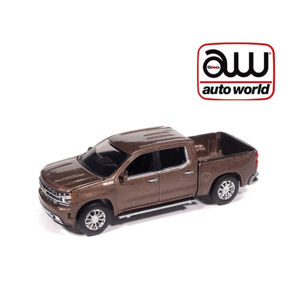 auto world 2019 chevrolet silverado high country oakwood metallic 1:64 premium release 1a auto world 2019 chevrolet silverado high country oakwood metallic 1:64 premium release 1a